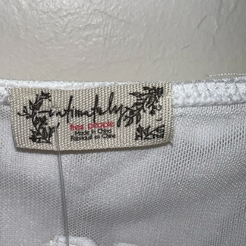 Free People Shimmering‎ White Bodysuit